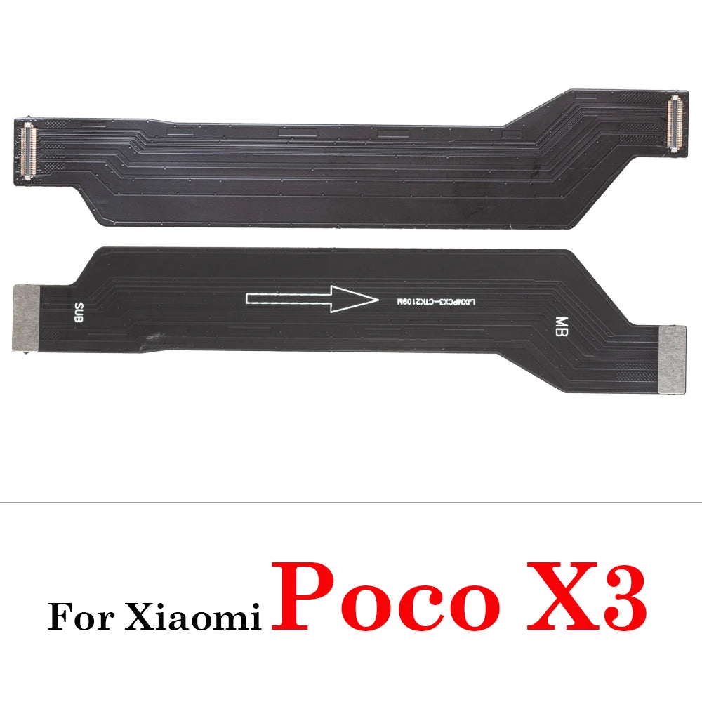 LCD Display Main Motherboard Connector USB Charge Board Ribbon Flex Cable For Xiaomi Poco F1 F2 F3 X2 X3 X4 M4 Pro NFC C3 4G 5G