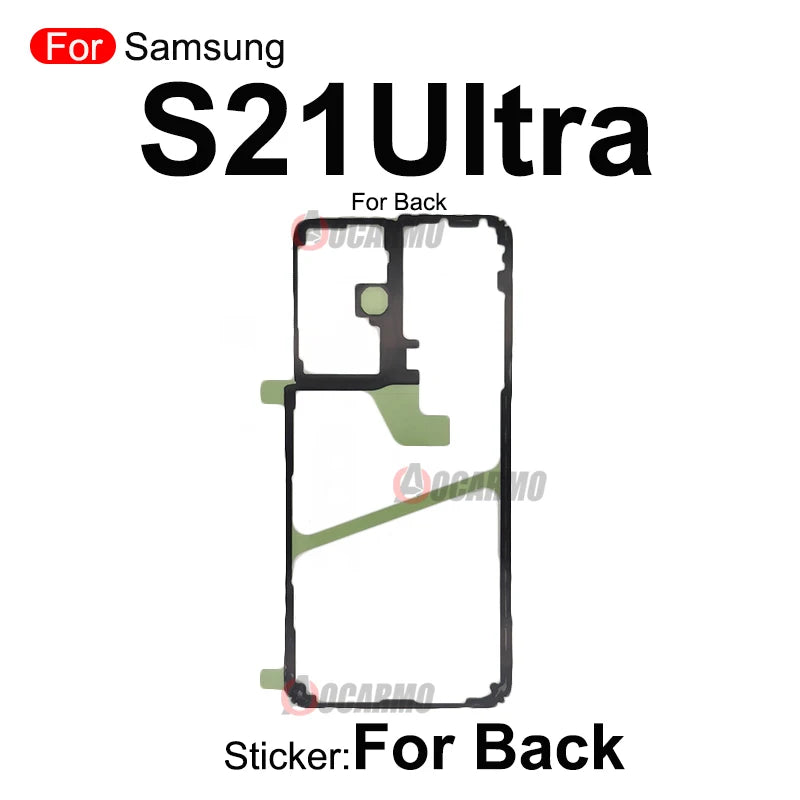 Adhesivo Doble Cara para Pegado Pantalla LCD Frontal y Tapa Batería Trasera Samsung Galaxy S21/S21+/S21FE/S21 Ultra