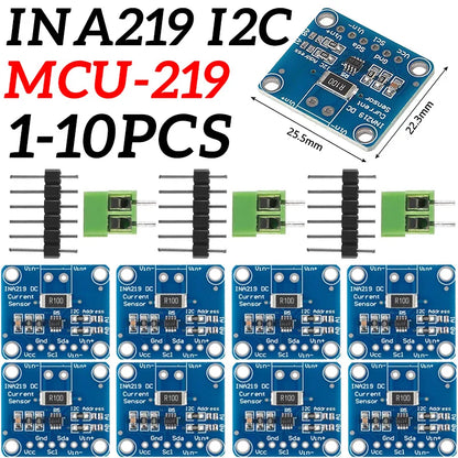 Módulo Sensor Monitoreo Corriente/Potencia INA219 (I2C/IIC, Bidireccional, Cero Deriva) MCU-219