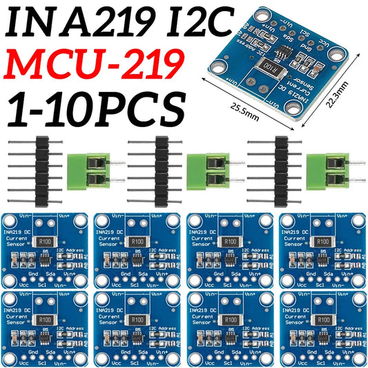 Módulo Sensor Monitoreo Corriente/Potencia INA219 (I2C/IIC, Bidireccional, Cero Deriva) MCU-219