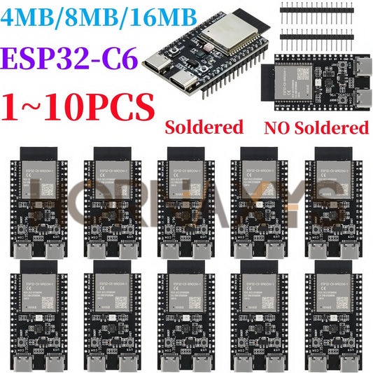 Placa Desarrollo ESP32-C6 Core (N4/N8/N16, 4/8/16MB) WiFi 6, Bluetooth, Zigbee compatible Nano Arduino