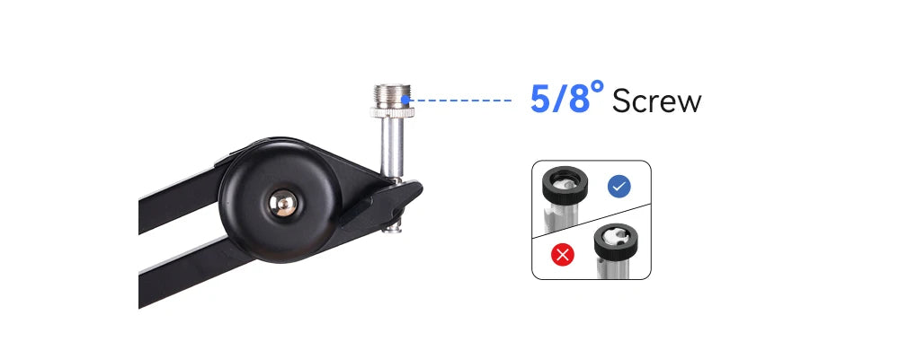 Elikliv Digital Microscope Flexible Arm Suspension Boom Scissor Arm Stand Metal Bracket for DM602 flex