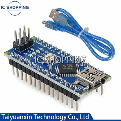 Placa Microcontrolador Mini Nano V3.0 (ATmega328P/168P, 16MHz, CH340) para Arduino