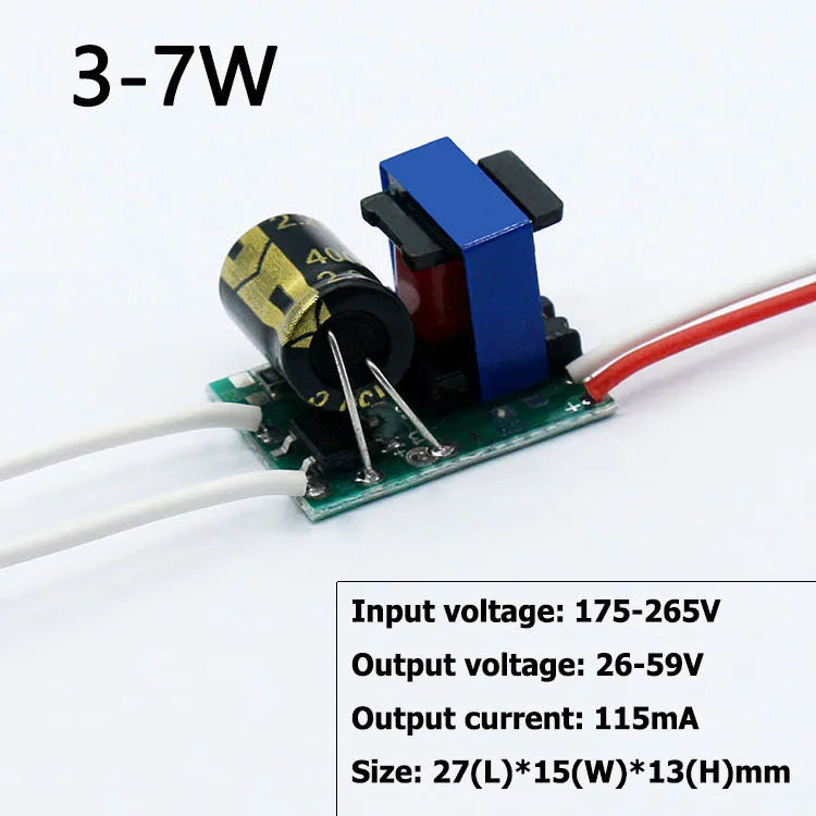 Driver LED No Aislado (3-40W) Fuente AC175-265V Transformador Iluminación SMD Bulbo