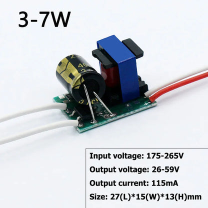 Driver LED No Aislado (3-40W) Fuente AC175-265V Transformador Iluminación SMD Bulbo