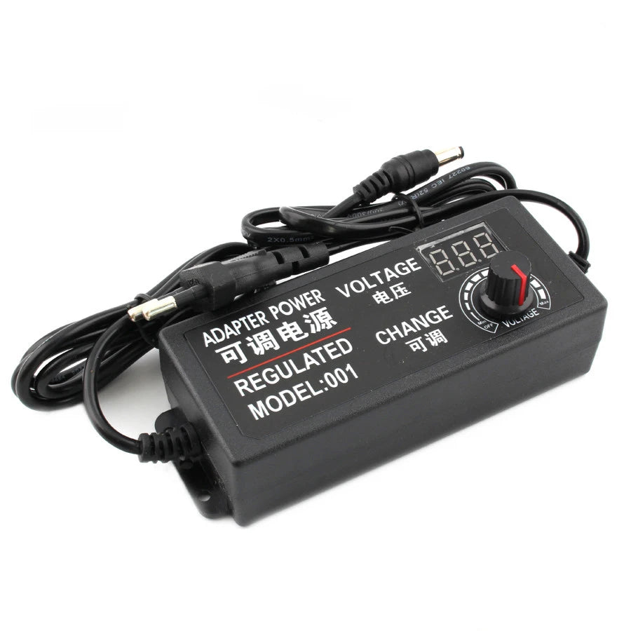 Fuente Alimentación AC a DC Ajustable (3V-24V, 3A/5A, 48W/60W/72W) Adaptador Universal 8 Pines DC