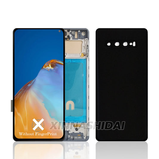 Pantalla TFT para Samsung Galaxy S10 (SM-G973F/U/W) con Marco y Tapa Trasera (Digitalizador Táctil)