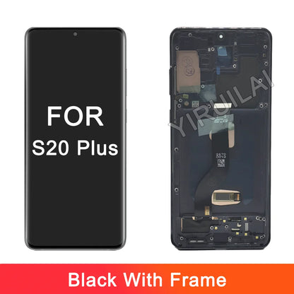Pantalla LCD OLED para Samsung S20 plus G985 G985F G985F/DS, montaje de digitalizador con pantalla táctil de repuesto