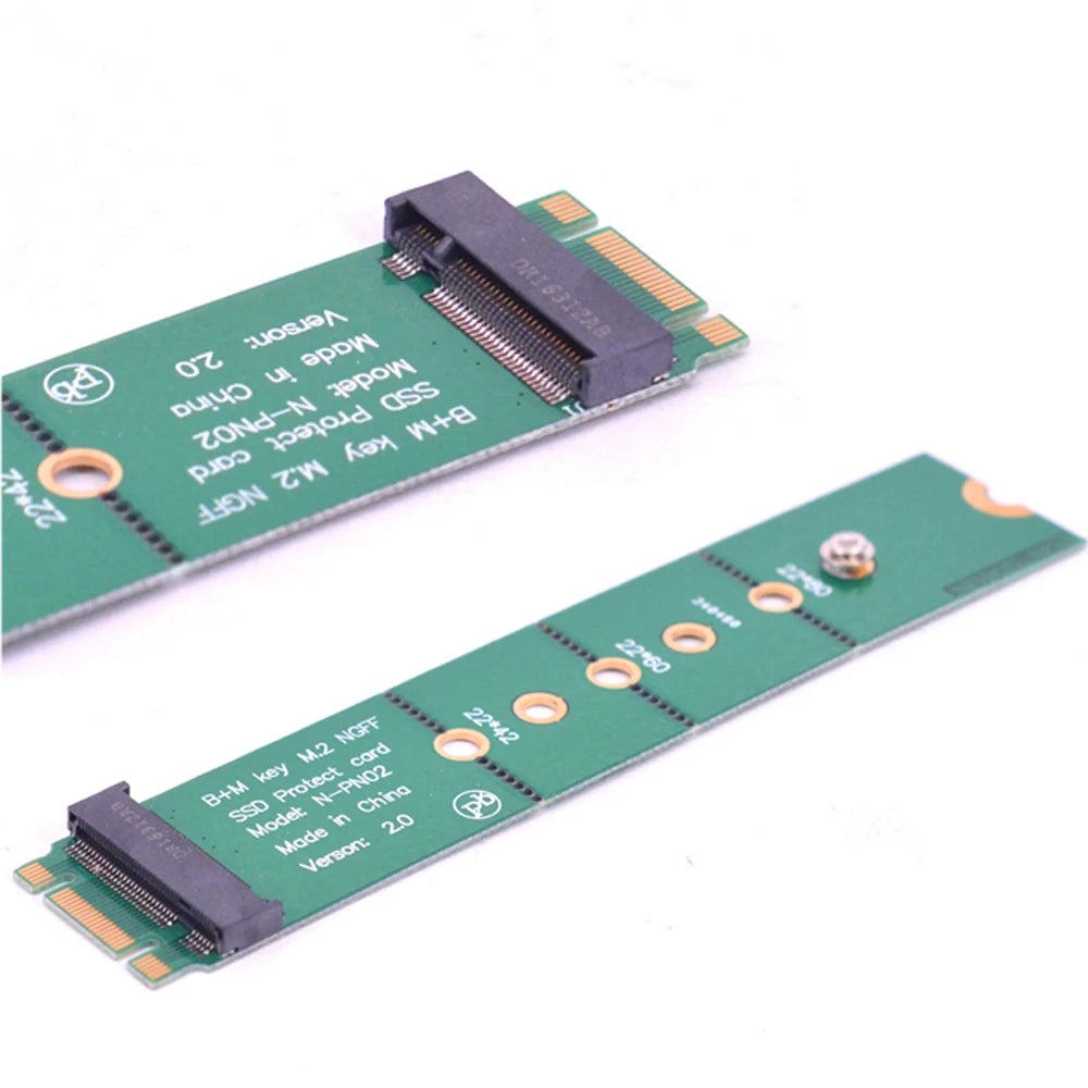 Adaptador NGFF M.2 B+M Key (Hembra a Macho SATA) - Herramienta Testeo SSD M.2 (2242/2260 a 2280)