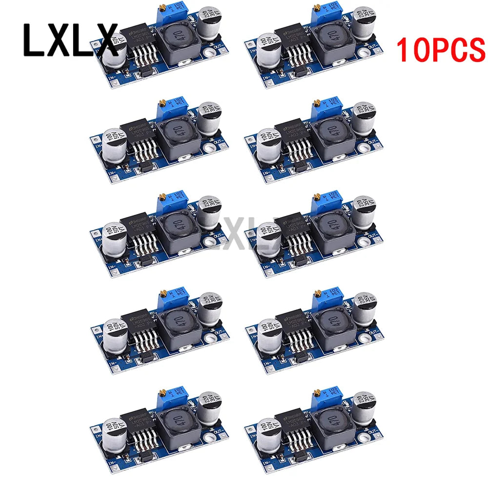 Lote 10 Pcs Módulo Convertidor Buck LM2596 DC-DC 3.0-40V a 1.5-35V Step-Down