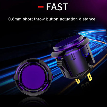 Botón Pulsador Mecánico Silencioso Qanba Gravity KS (24mm/30mm) Snap-in para Arcade (En Caja)