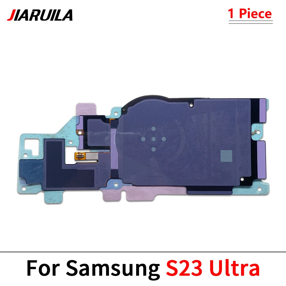 Bobina Receptora Carga Inalámbrica con Módulo NFC/Compás y Flex para Samsung S20-S23 FE/Plus/Ultra (Repuesto)