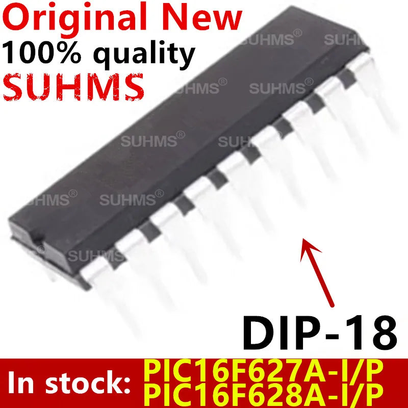 Microcontrolador PIC16F627A / PIC16F628A (I/P) DIP-18 - Unidad