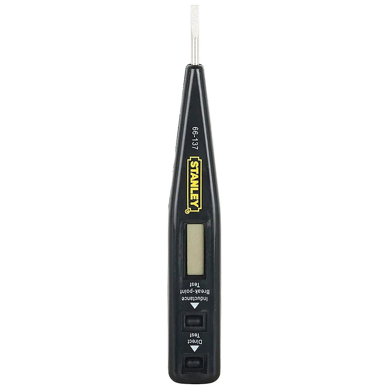 Destornillador Tester Digital Stanley 66-137 (2 en 1, 12V) con Display LCD - Uso Profesional/DIY/Automotriz