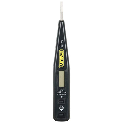 Destornillador Tester Digital Stanley 66-137 (2 en 1, 12V) con Display LCD - Uso Profesional/DIY/Automotriz