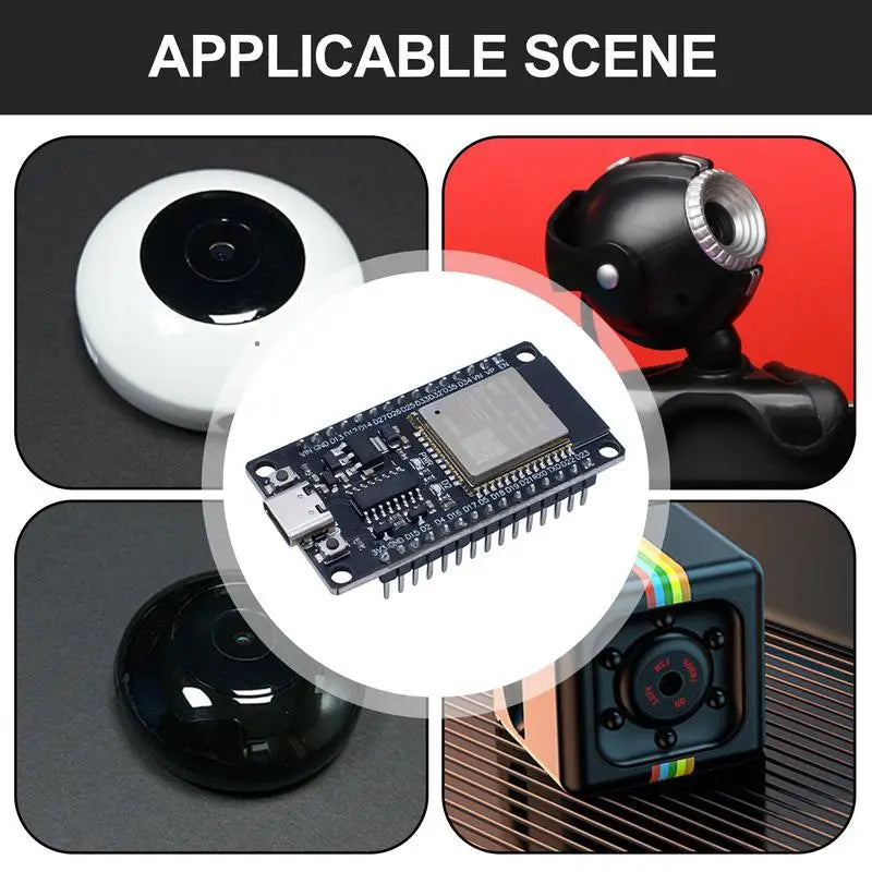 Placa Desarrollo ESP32 (30 Pines, ESP32-WROOM-32S/32D) Módulo Inalámbrico WiFi Bluetooth Doble Núcleo Bajo Consumo