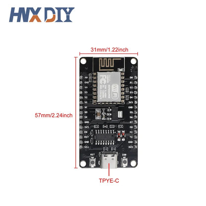 Lote 1-10 Pcs Placa Desarrollo NodeMCU Lua V3 ESP8266 WiFi IoT Interface USB-C CH340