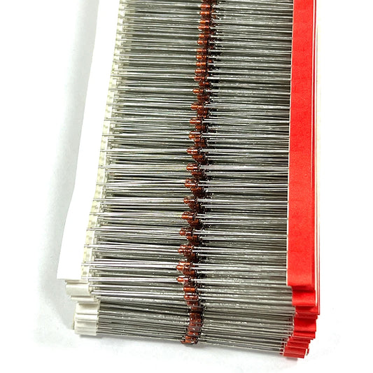 Diodo Zener DO-35 BZX55C (0.5W / 1/2W, 2V-4.3V) - Pack 50 Unidades (Valores Surtidos)