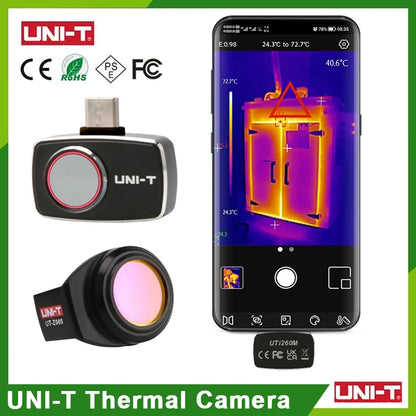 Termógrafo UNI-T UTi260M para Smartphone (Tipo C) - Cámara Térmica Infrarroja Tuberías/Circuitos PCB (No iPhone)