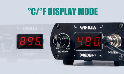 YIHUA 948DB+-II 110-240V Soldering Station 75W Quick Heating with Tip T12 Electronic Soldering Iron Station
