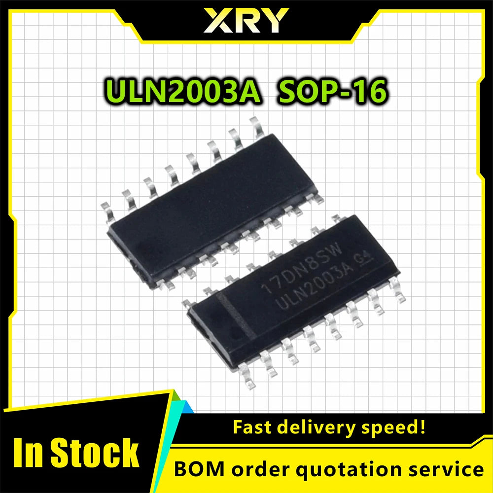 Lote 10/20 Pcs Driver Array Darlington ULN2003A / ULN2003ADR SMD SOP-16