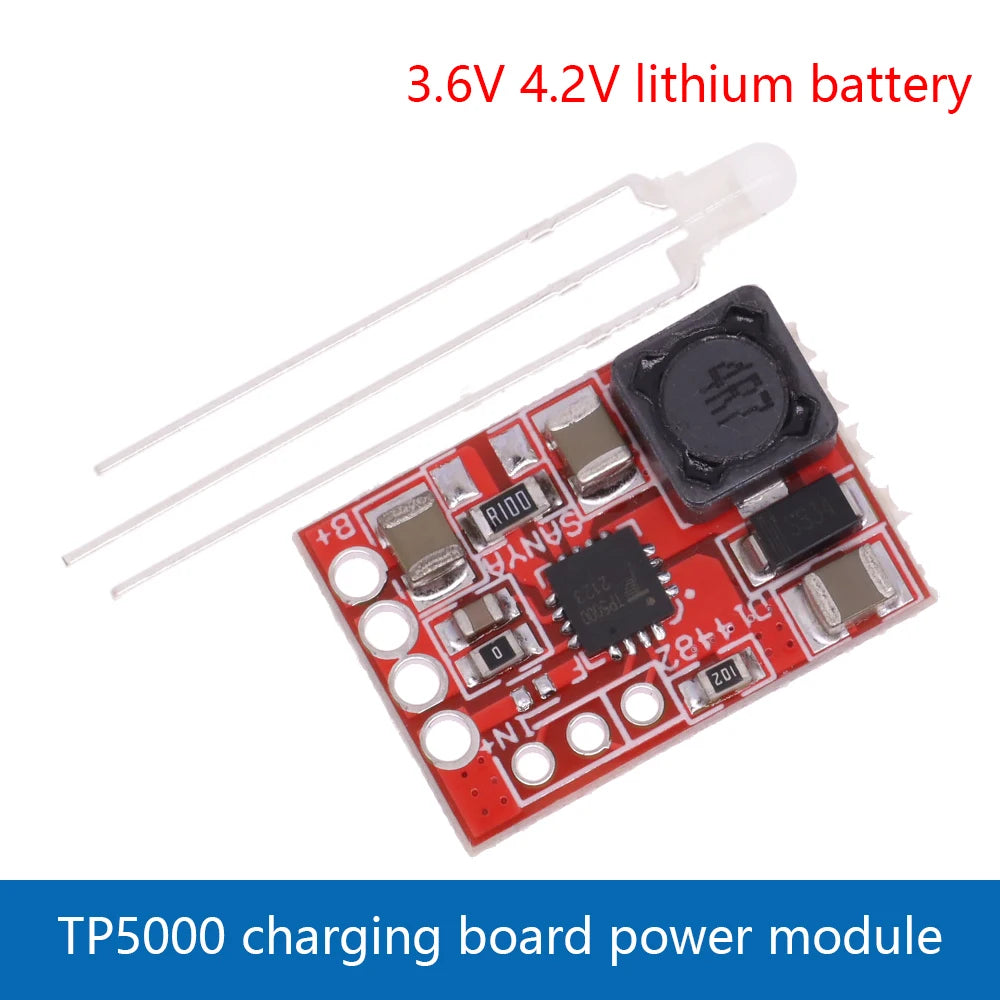 TP5000 4.2V/3.6V/8.4V 1A/2A Lithium Ion 18650 Battery Charging Board Charger Module CD42 TP5100 Lithium Iron Phosphate Battery