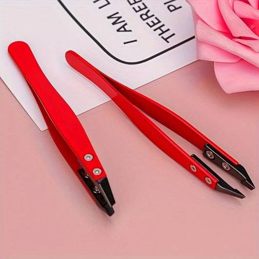 Pinzas Puntiagudas Cerámica Zirconia / Acero Inoxidable Puntas Inclinadas para Cejas/Barba/Pelo/Pestañas