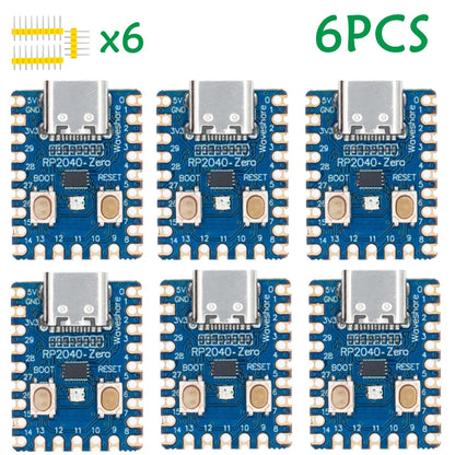 Placa Desarrollo PICO Microcontrolador RP2040 (CPU Doble Núcleo Cortex M0+, 2MB Flash) Módulo RP2040-Zero compatible Raspberry Pi