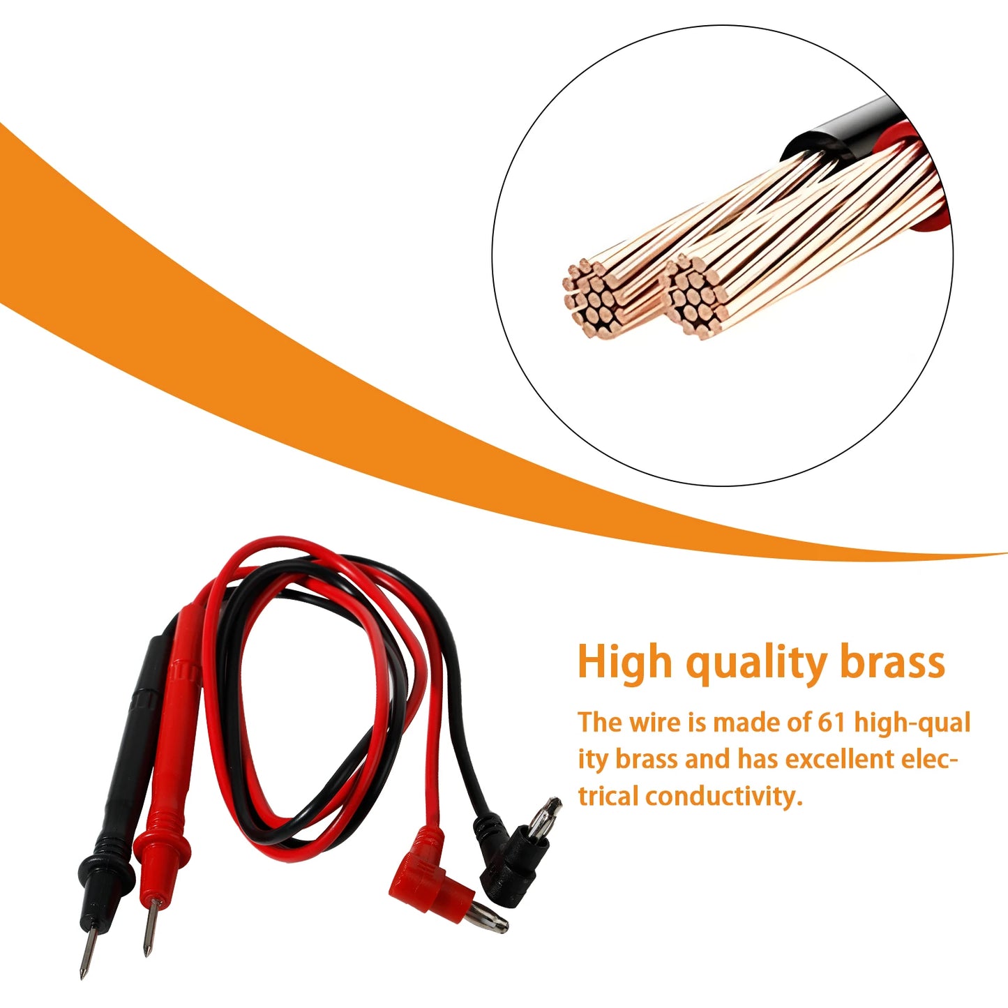 Puntas Prueba Multímetro Universales - Cable Banana Plug a Pinzas Cocodrilo