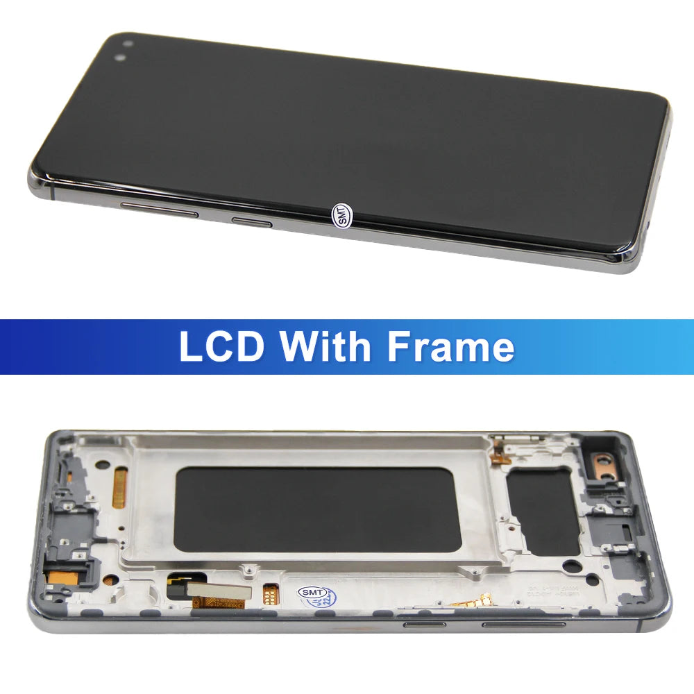 Pantalla LCD para SAMSUNG Galaxy S10 Plus, digitalizador de pantalla táctil con Marco, 100% probado, G973, G973F/DS, S10 +, G9750