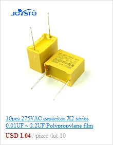 Supercapacitor Farad Bloque Recto 0.1F 5.5V / 0.15F 4.5V 11.5x11.5x5.5mm - Lote 5 Piezas