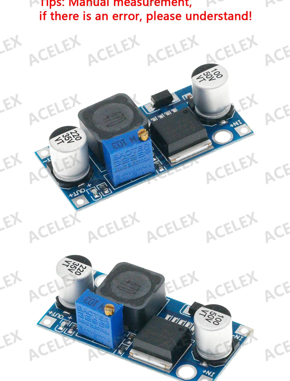 Módulo Fuente Alimentación Step-Down LM2596S DC-DC 3A Ajustable 24V/12V/5V/3V para Arduino