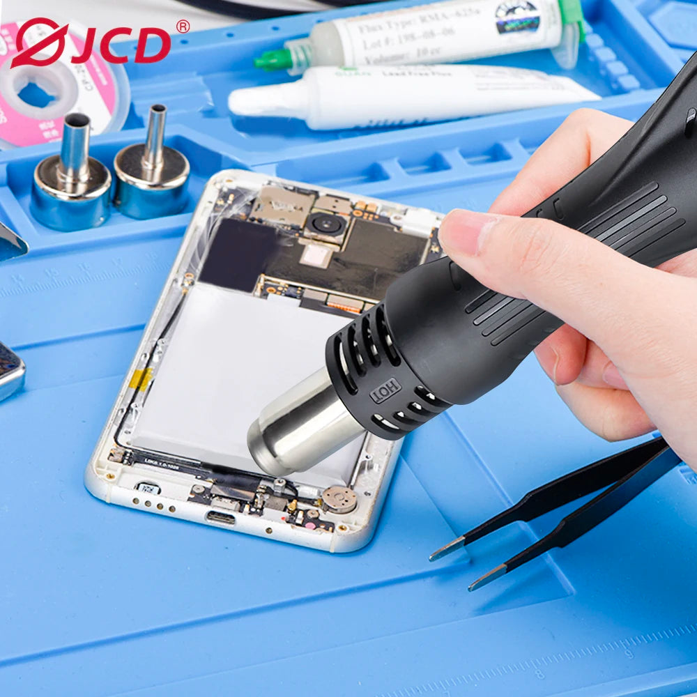 JCD 8586D Soldering Station 2 IN 1 750W Hot Air Gun LCD Dual Digital Display Electric Soldering Iron SMD Welding Rework Station