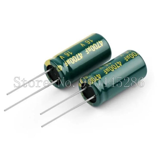 Capacitor Aluminio Alta Frecuencia Bajo ESR (100uF-3300uF, 10V-400V) - Unidad (Especificar Valor)