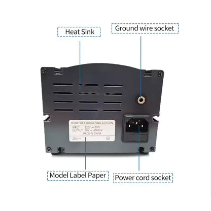 Universal Quick 205H Soldering Station 150W Lead-Free High Frequency Digital Rework Station With 500 Series Soldering Iron Tips