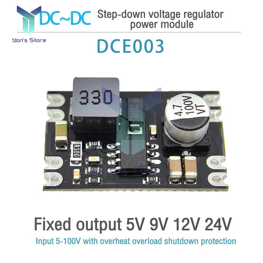 Módulo Convertidor Buck Ajustable DC 7-100V a 5V/9V/12V/24V 2A Step-Down