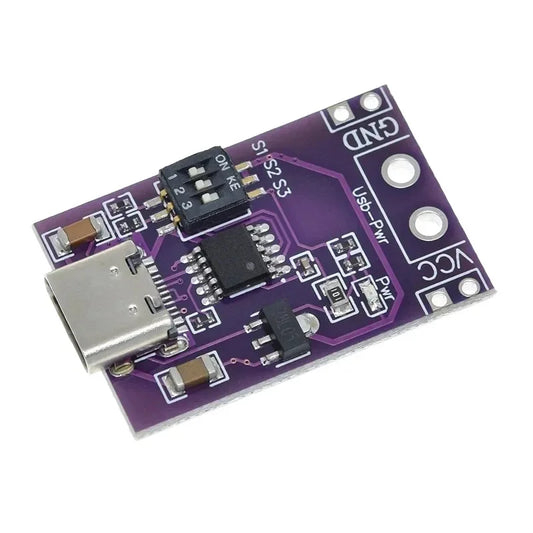 Módulo Trigger Detector Carga Rápida Type-C QC/AFC/PD2.0/PD3.0 a DC Spoof USB-PD para Notebook