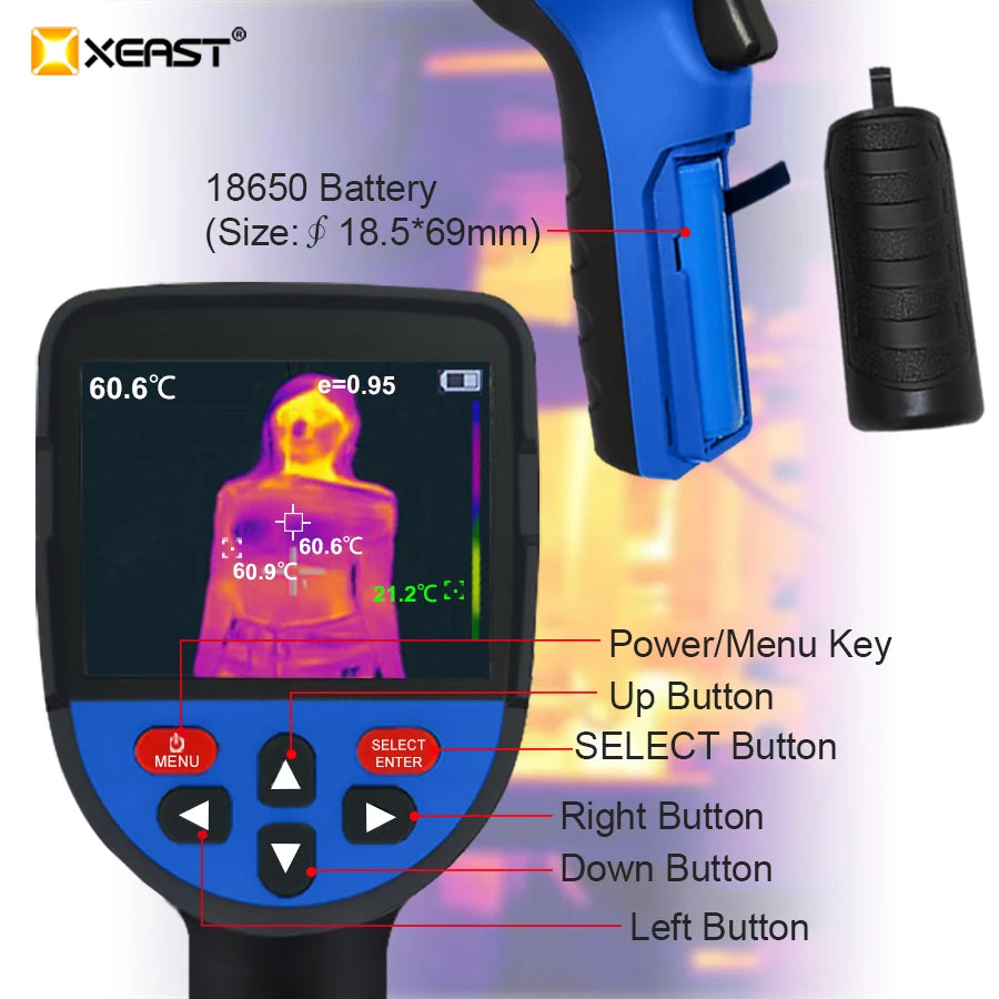 Cámara Termográfica XE-33/XE-32 para Reparación PCB (3.2") - Similar Seek/FLIR
