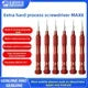 Destornillador Precisión Antideslizante MECHANIC MAX8 (Puntas 0.8 Torx / 0.6 Y / 1.2 Phillips / 1.5 Phillips / 2.5 Phillips / T2) para Reparación Móvil/Cámara