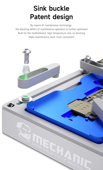 MECHANIC HEAT AIR Preheating Platform PTC Heating Core  BGA Stencil For IPhone X-15 Series Motherboard Layered Chip Reflow Weld