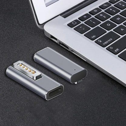 Adaptador Convertidor USB-C Hembra PD a Conector Magnético L-Tip/T-Tip para MacBook Pro Carga Rápida