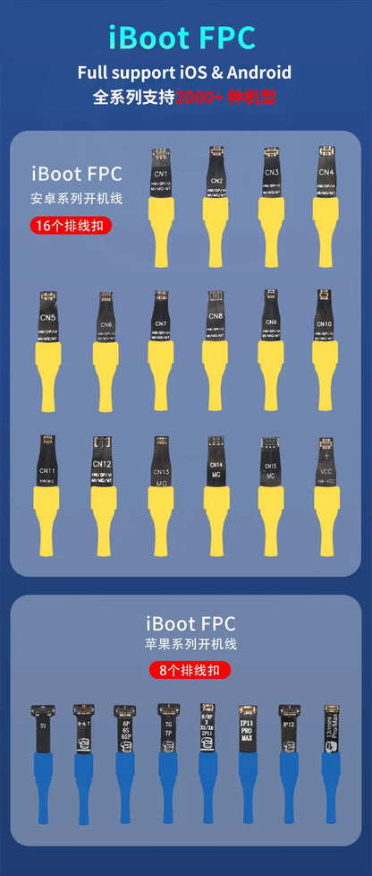 MECHANIC IBoot FPC AD MAX+ iBoot AD Pro Power Boot Cable for IPhone 5S-15ProMax Samsung Huawei Xiaomi Power Supply  Test Cable