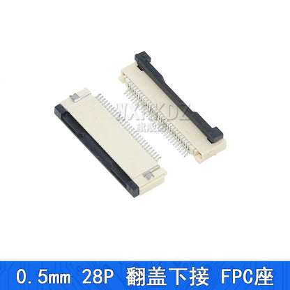 10PCS FFC FPC Connector Flat Cable Socket 0.5MM Adapter 4/5/6/7/8/9/10/12/14/16/18-40P 45/50/54/60/64Pin Down Flip Type Plug Kit