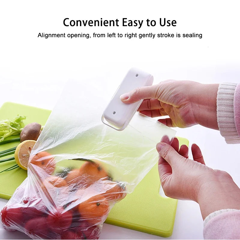 Mini Selladora Térmica Portátil para Bolsas Plásticas de Alimentos (Cierre Paquetes)