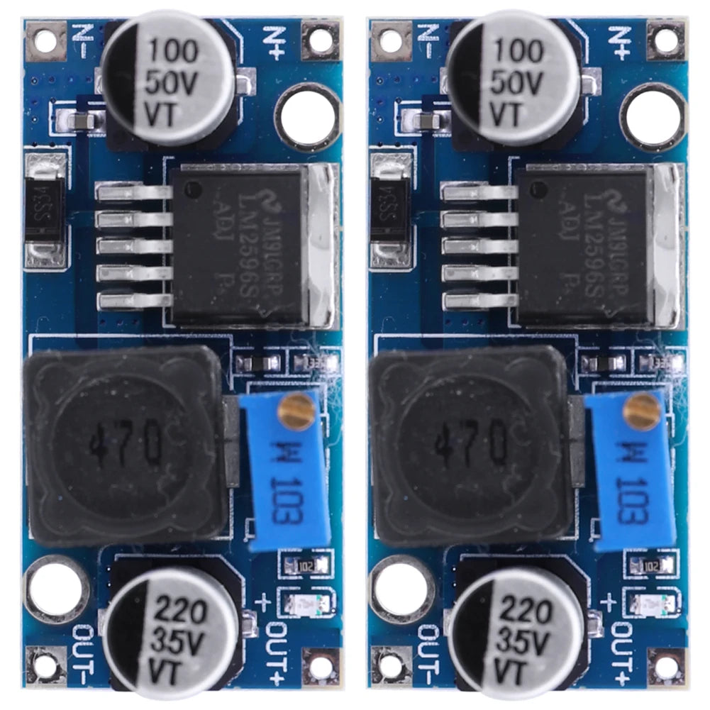 Lote 1/10 Pcs Módulo Convertidor Buck LM2596 DC-DC 3A Ajustable Step-Down 24V/12V/5V/3V