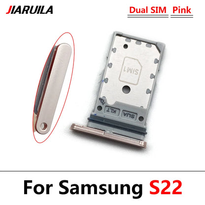 Bandeja Porta SIM/SD Card para Samsung S22 / S22 Plus / S22 Ultra - Repuesto Adaptador + Pin