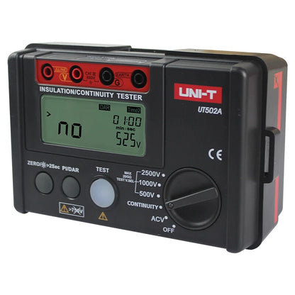 Probador Resistencia Aislamiento UNI-T UT501A/UT501C/UT502A/UT502C - Megóhmetro Digital Ohm Tester, Auto Rango, Backlight