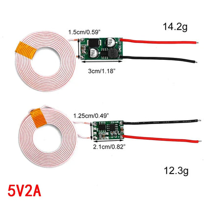 Módulo Transmisor/Receptor Cargador Inalámbrico 5V 1A/2A Terminal Placa Circuito para DIY