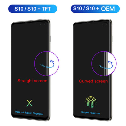 Pantalla LCD Super AMOLED para Samsung Galaxy S10 S10 Puls, montaje de digitalizador con pantalla táctil para Samsung S10 + G973F G975F