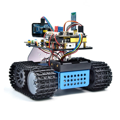 Kit Robot Tanque Inteligente Keyestudio Mini V3.0 (Actualizado) DIY STEM Programable compatible Arduino/Mixly